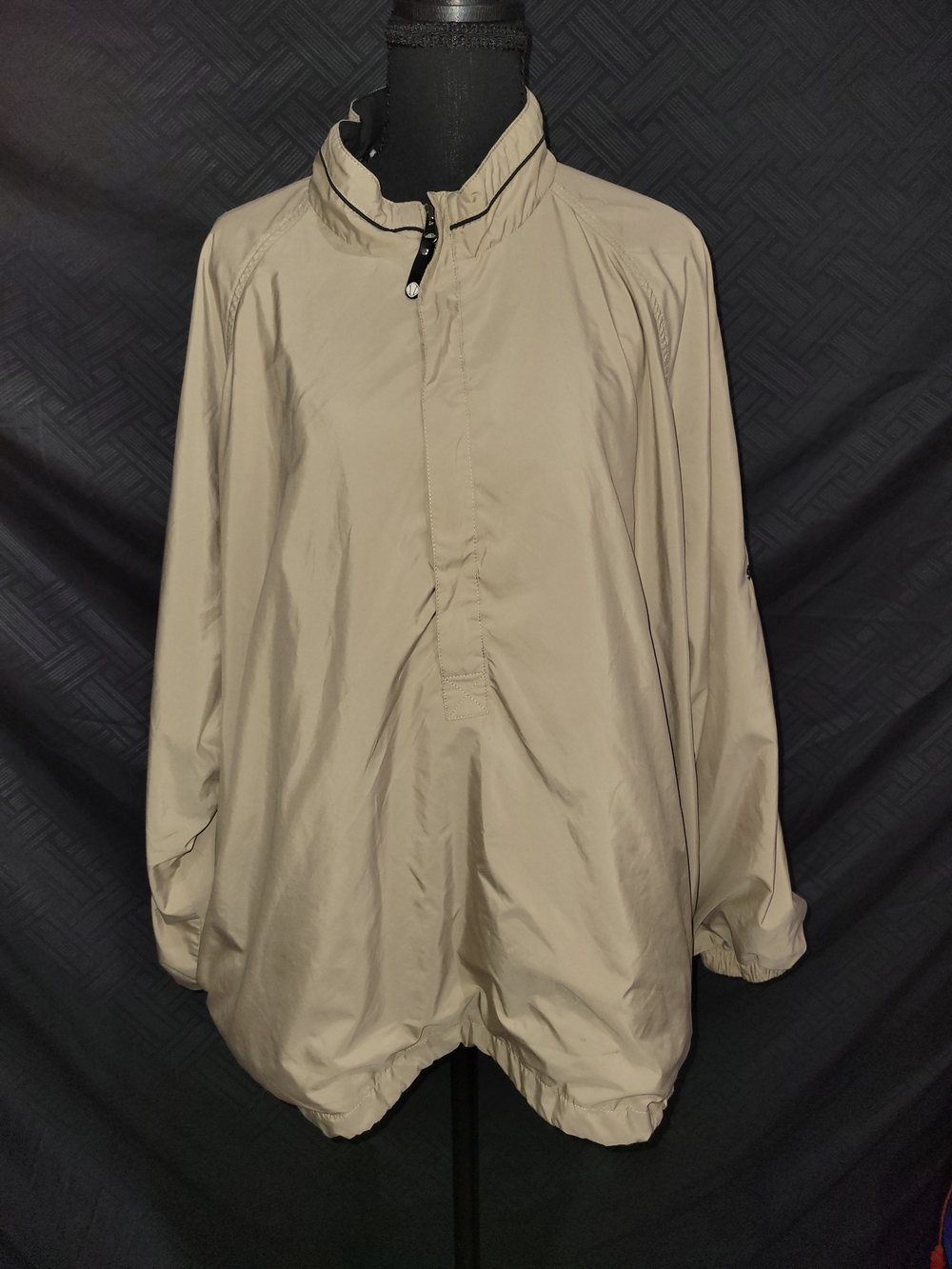 Sunice  1/4 zip pull over, Men's Lightweight Beige Windbreaker Jacket XL